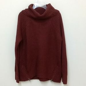 *Final Price* Cozy Knit Zipper Detail Cowlneck Turtleneck Sweater
